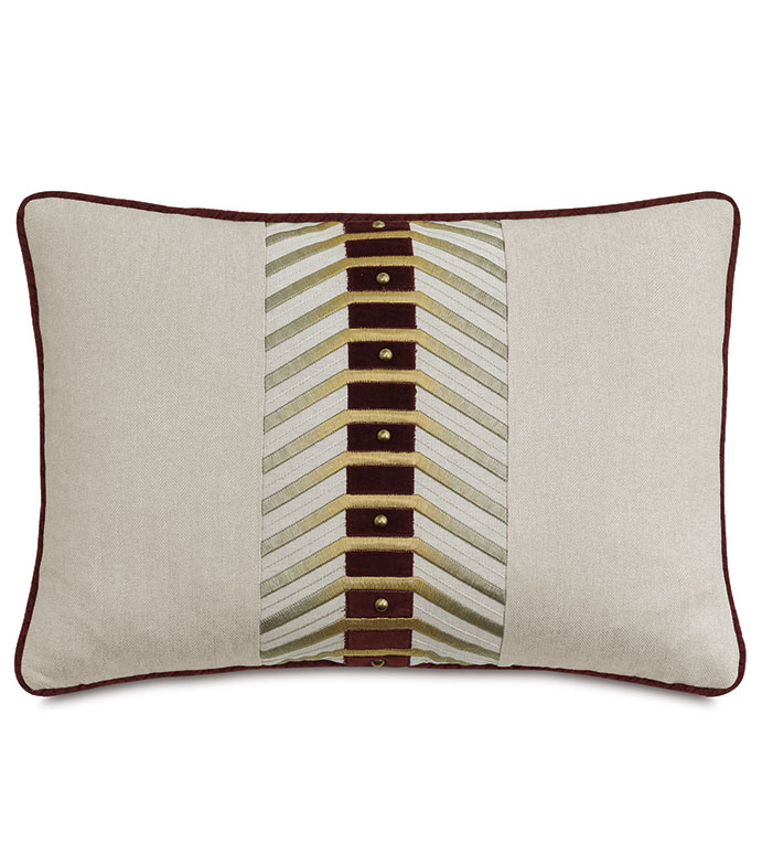 Rufus Embroidered Decorative Pillow