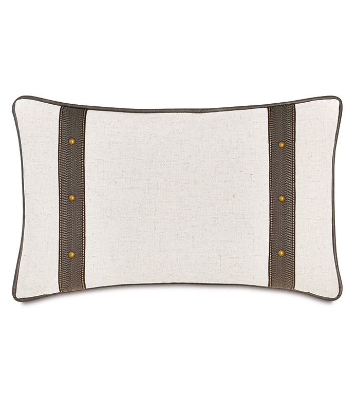 RIVER NAILHEADS DECORATIVE PILLOW