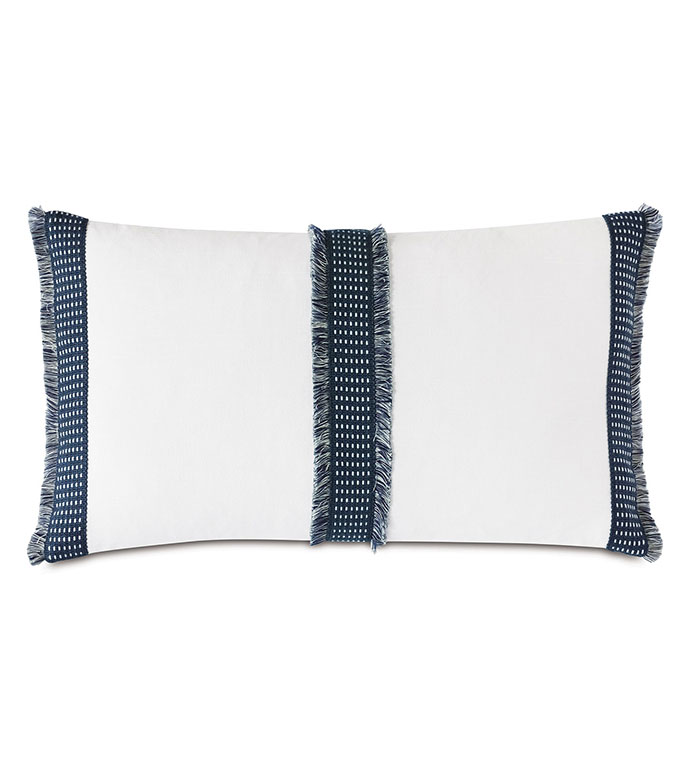 Saya Woven Tape Decorative Pillow