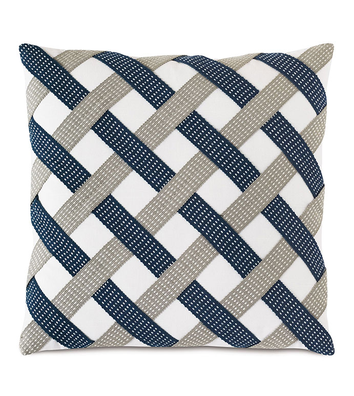 Saya Basketweave Decorative Pillow