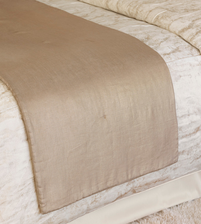 Aeriel Gold Bed Scarf