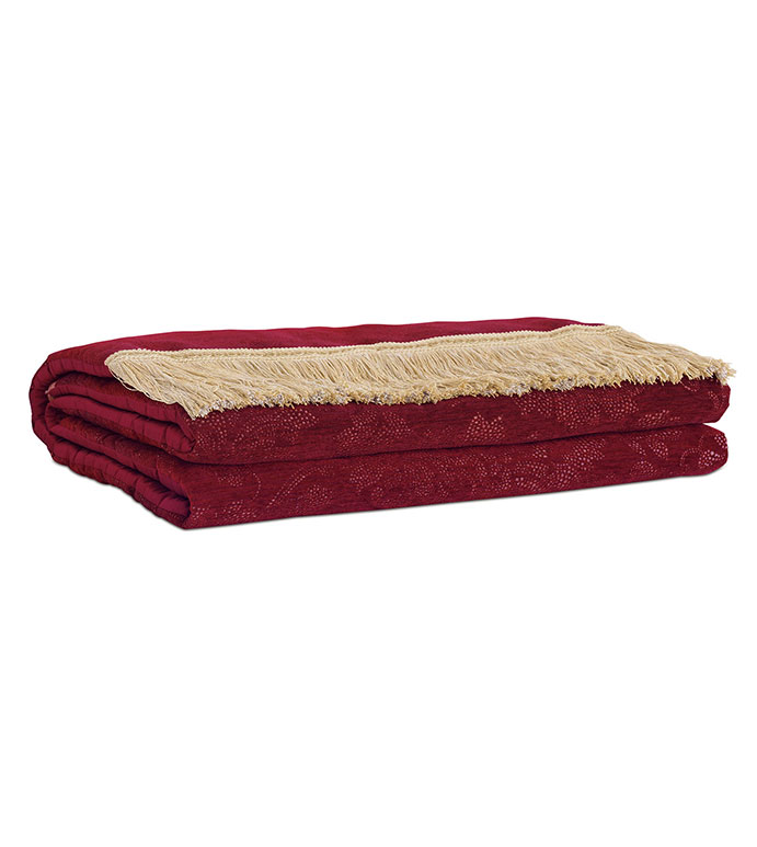 Peele Merlot Bed Scarf