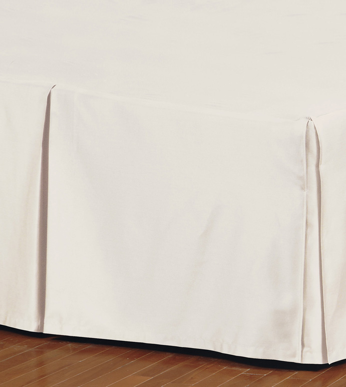 Fresco Classic Ecru Pleated Bed Skirt