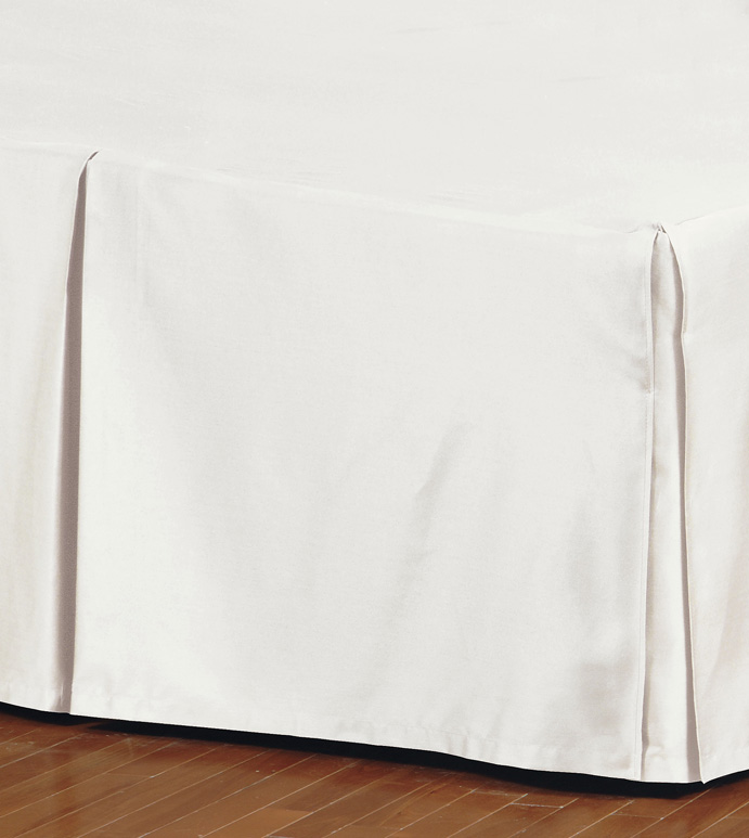Fresco Classic Ivory Pleated Bed Skirt