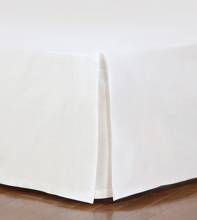 Fresco Classic White Straight Bed Skirt