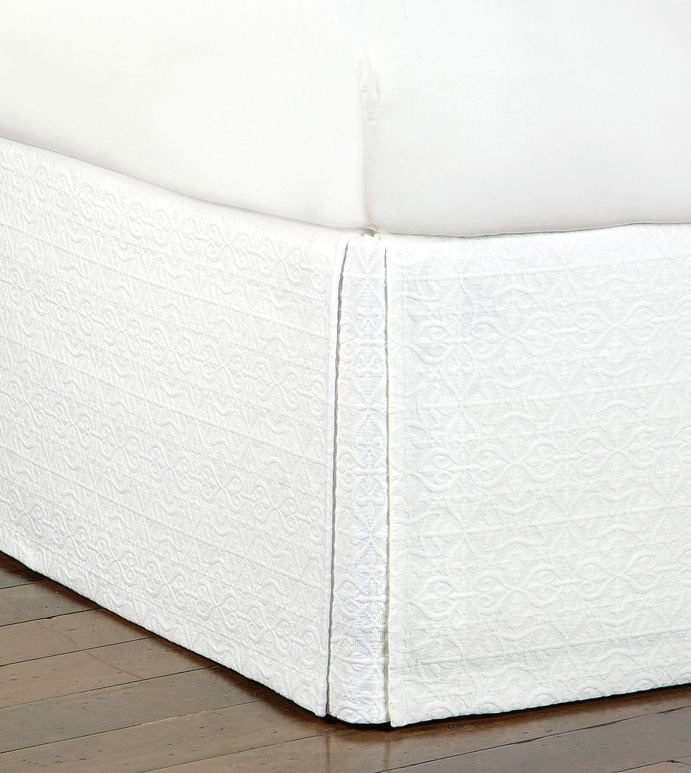 Mea White Bed Skirt