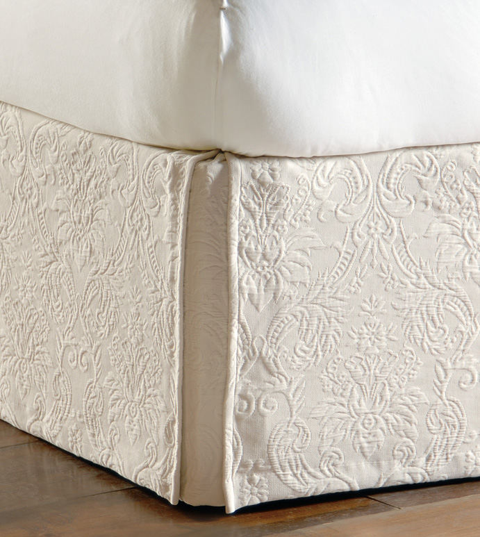 Sandrine Ecru Bed Skirt