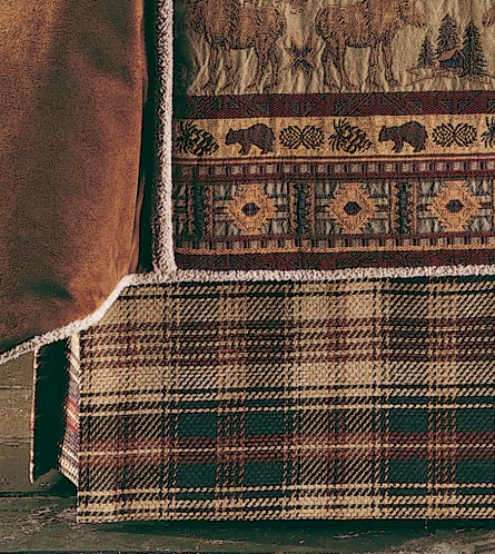 Dakota: Squall Rustic Bed Skirt 16 Drop