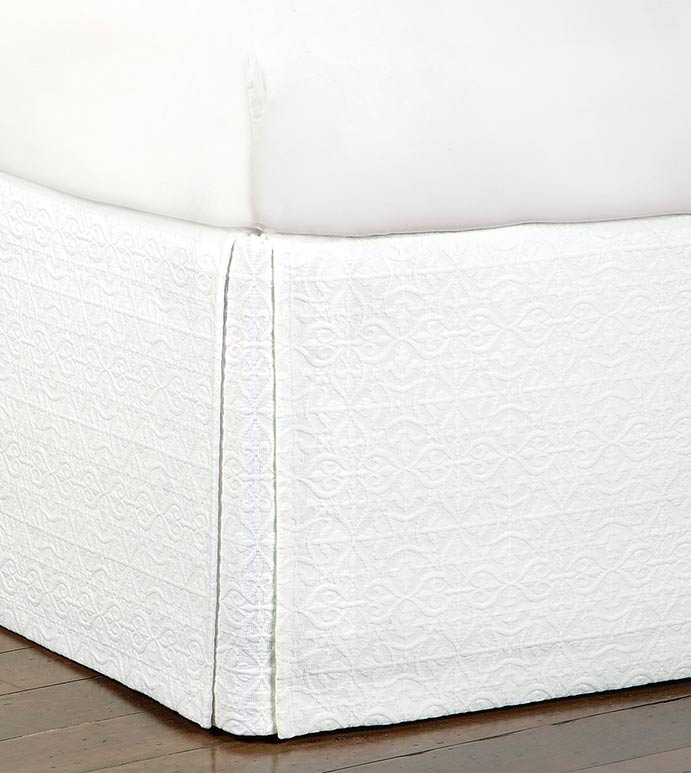 Mea White Bed Skirt