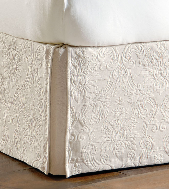 Sandrine Ecru Bed Skirt