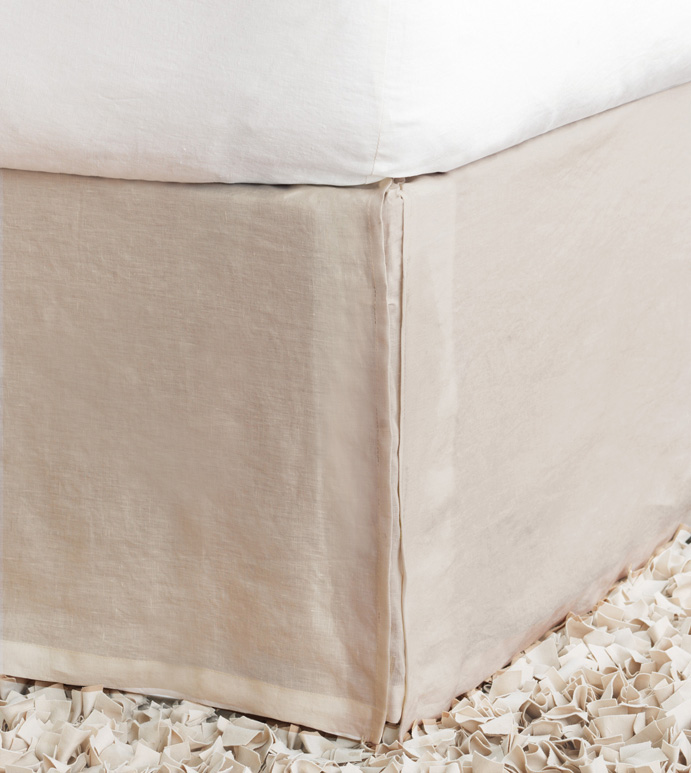 Shiloh Linen Pleated Bed Skirt