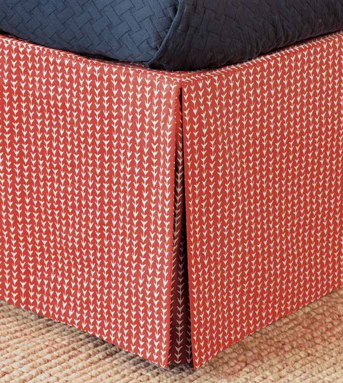 Ziggy Tomato Bed Skirt