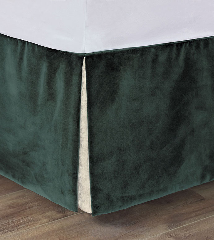 Esmeralda Velvet Bed Skirt