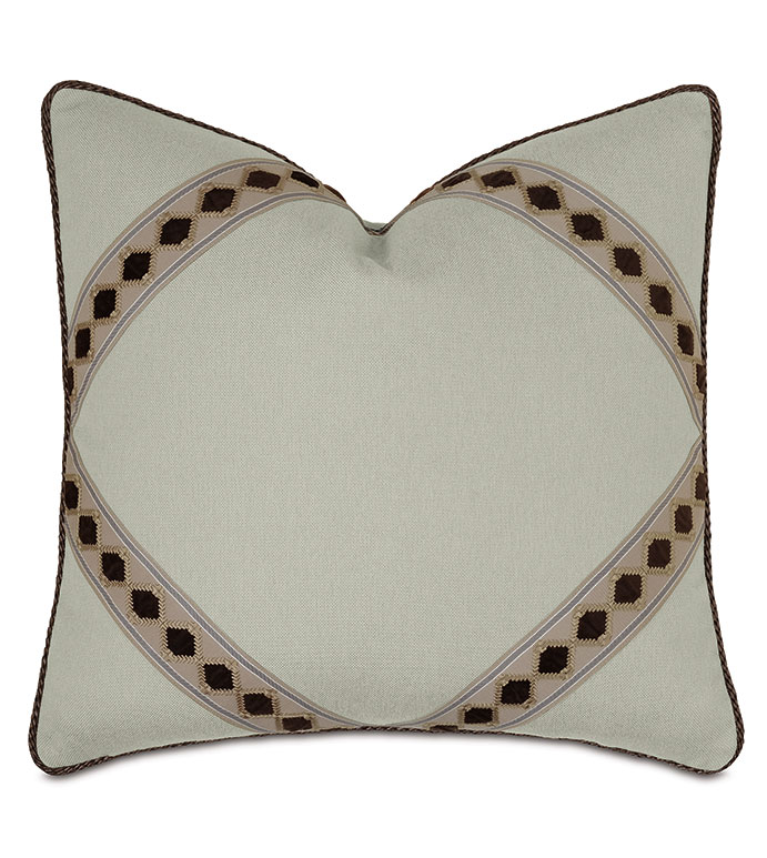 Steeplechaser Diamond Tape Decorative Pillow