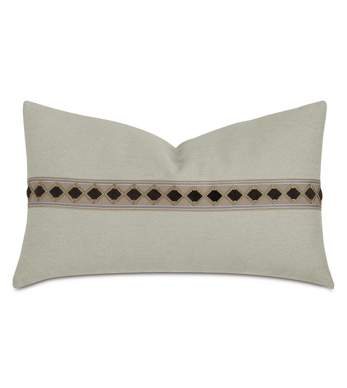 Steeplechaser Diamond Tape Decorative Pillow