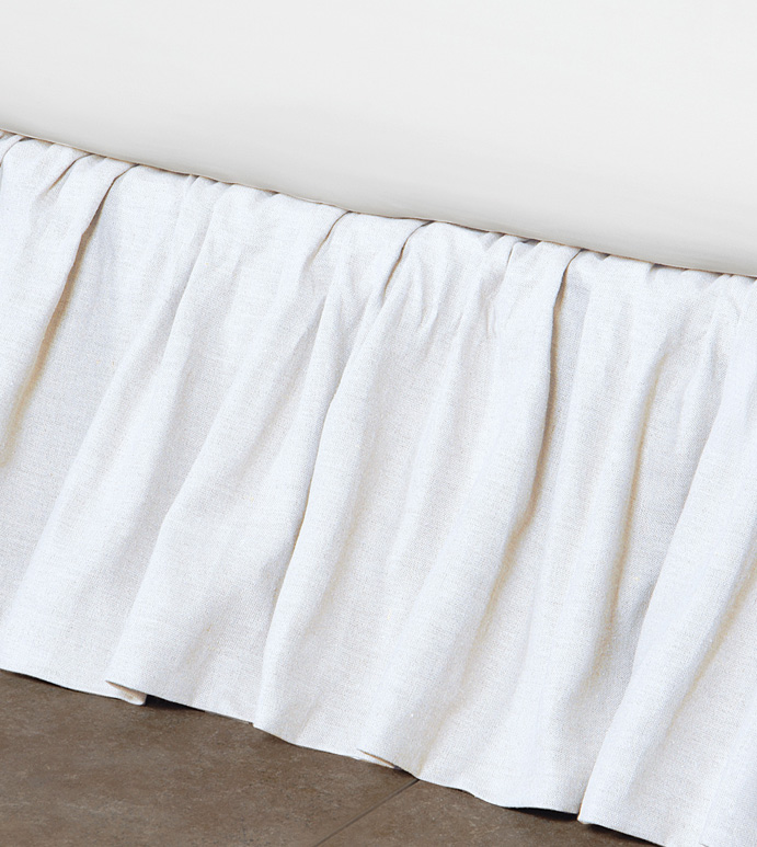 Leonara White Ruffled Skirt Panels