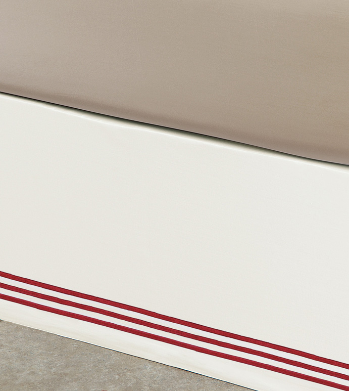 Tessa Ivory/Scarlet Skirt Panels