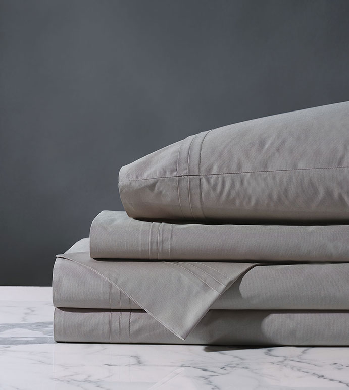 Vail Percale Sheet Set In Heather