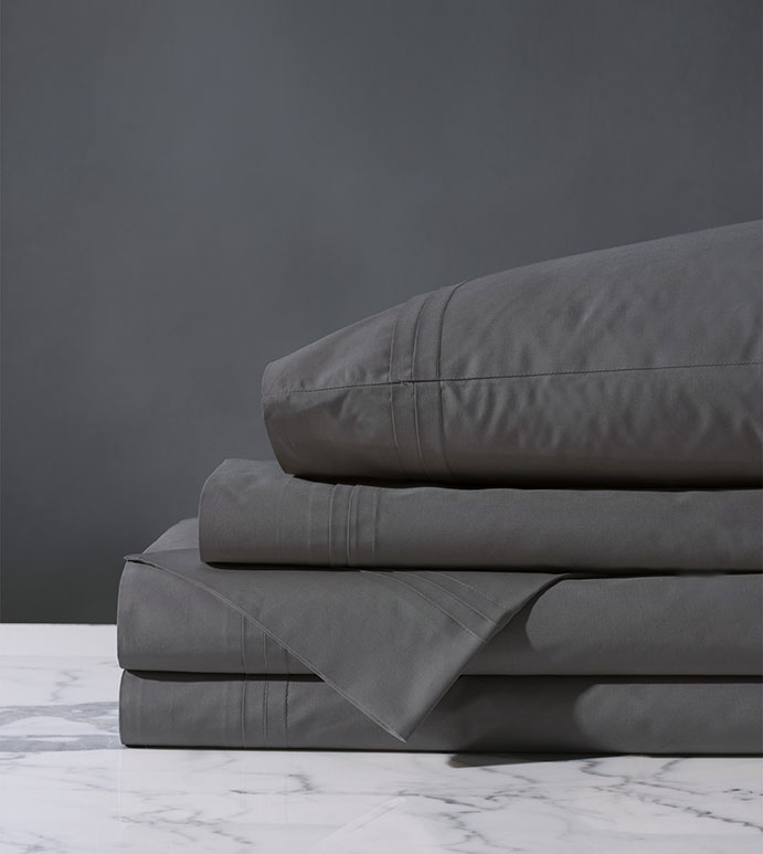 Vail Percale Sheet Set In Slate