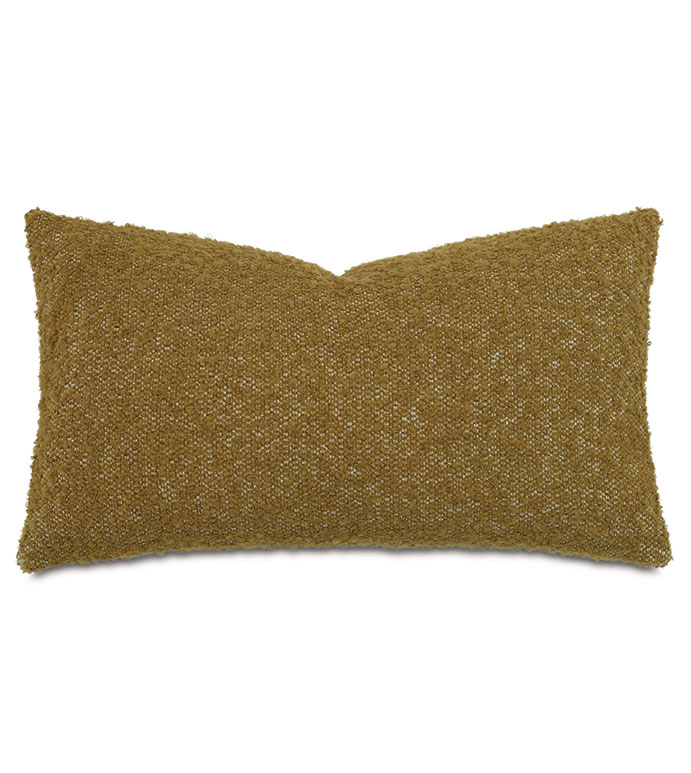 MARL DECORATIVE PILLOW IN MUSTARD