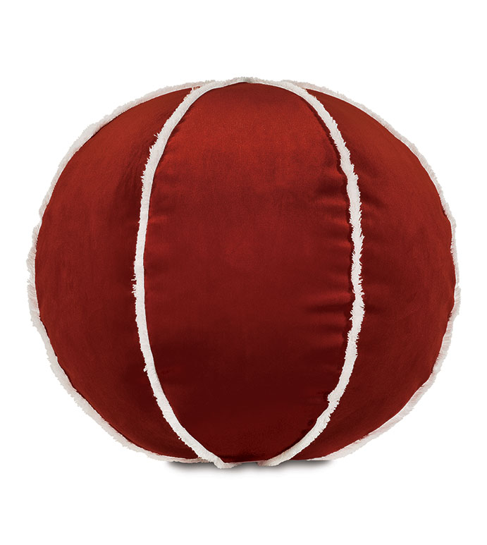 Tenenbaum Ball Decorative Pillow in Rust