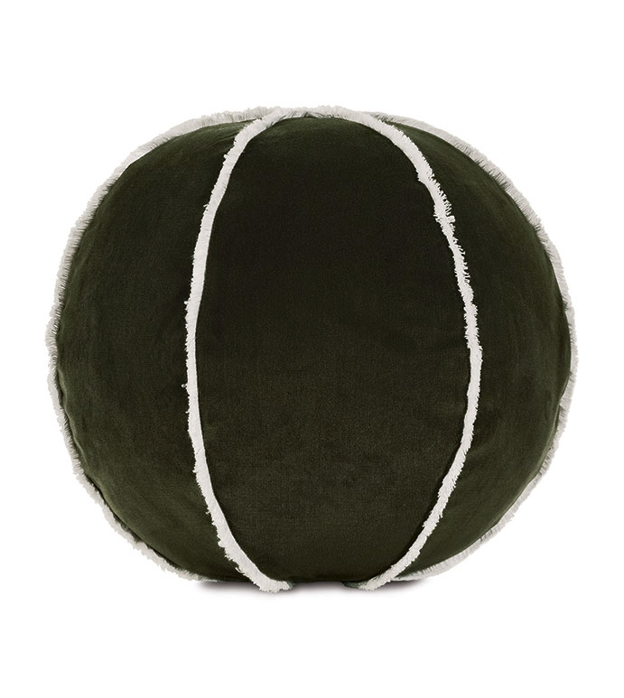 Tenenbaum Ball Decorative Pillow in Olive