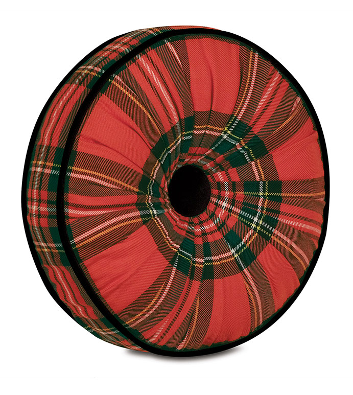 Tenenbaum Plaid Tambourine Decorative Pillow