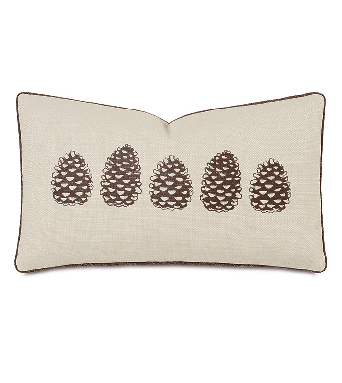 Lodge Pinecones Decorative Pillow