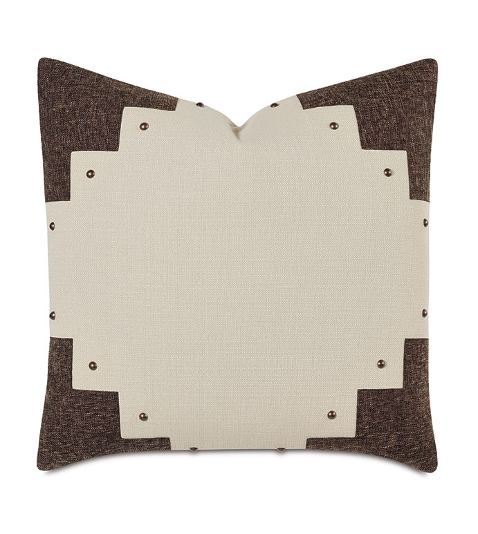 Lodge Nailheads Decorative Pillow