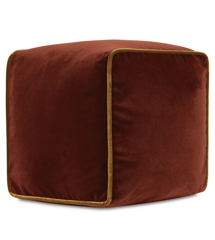 Uma Cube Decorative Pillow in Orange