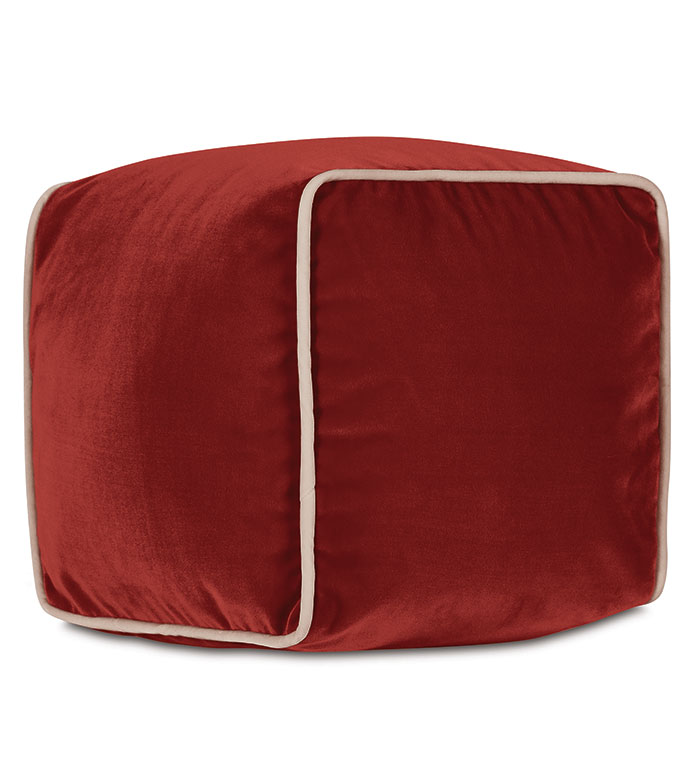 Uma Cube Decorative Pillow in Rust