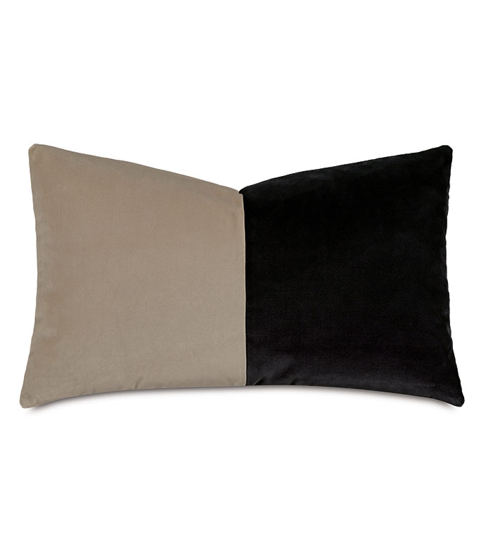 Uma Colorblock Decorative Pillow in Monochrome