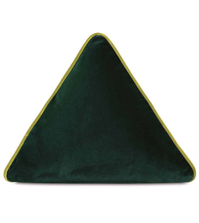 Uma Pyramid Decorative Pillow in Emerald