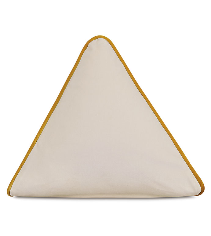 Uma Pyramid Decorative Pillow in Ivory