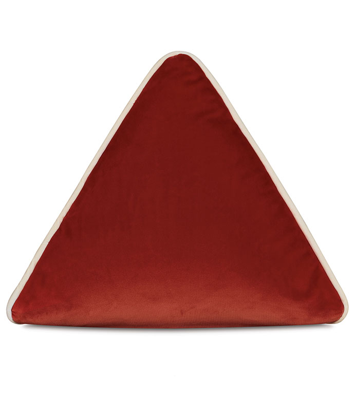 Uma Pyramid Decorative Pillow in Rust