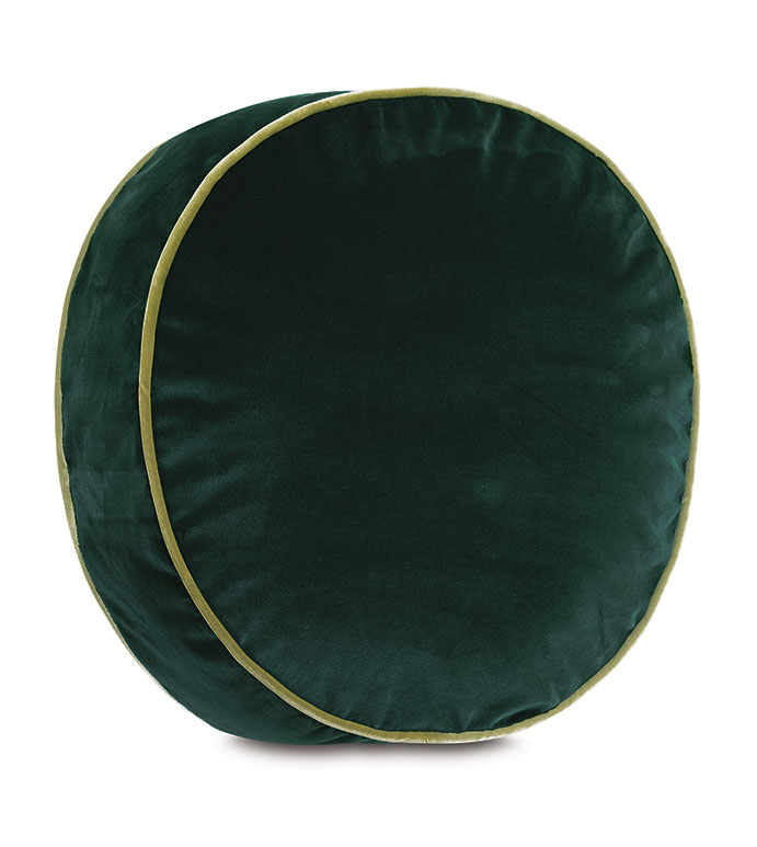 Uma Tambourine Decorative Pillow in Emerald