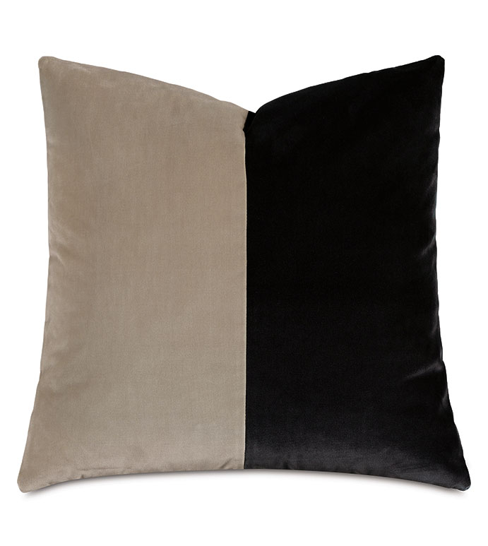 Uma Colorblock Decorative Pillow in Monochrome