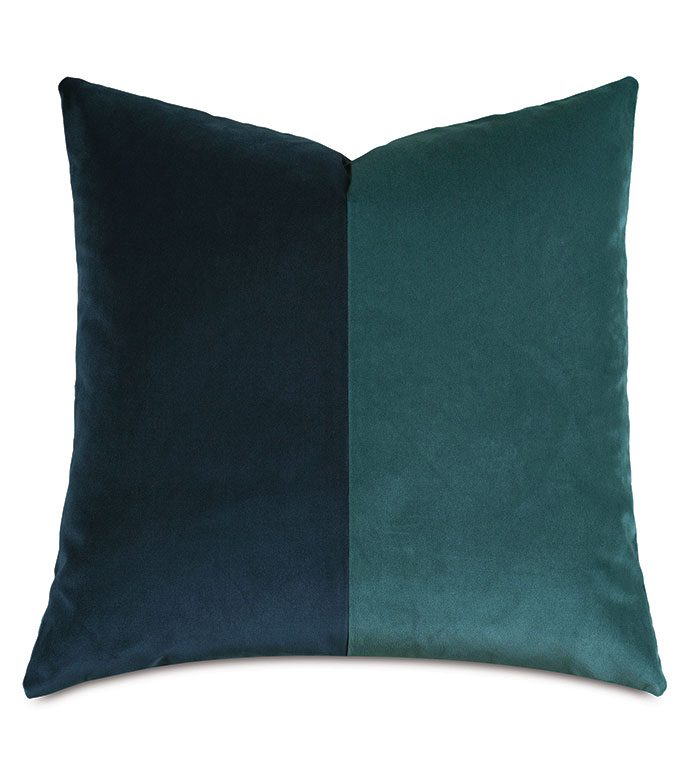 Uma Colorblock Decorative Pillow in Pacific