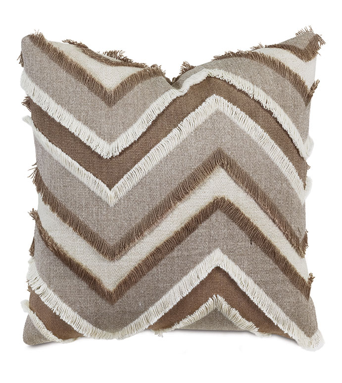 Jacinto Chevron Decorative Pillow in Sand