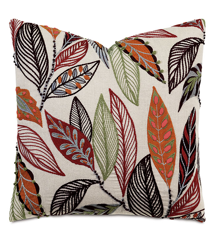 Setsuna Embroidered Decorative Pillow