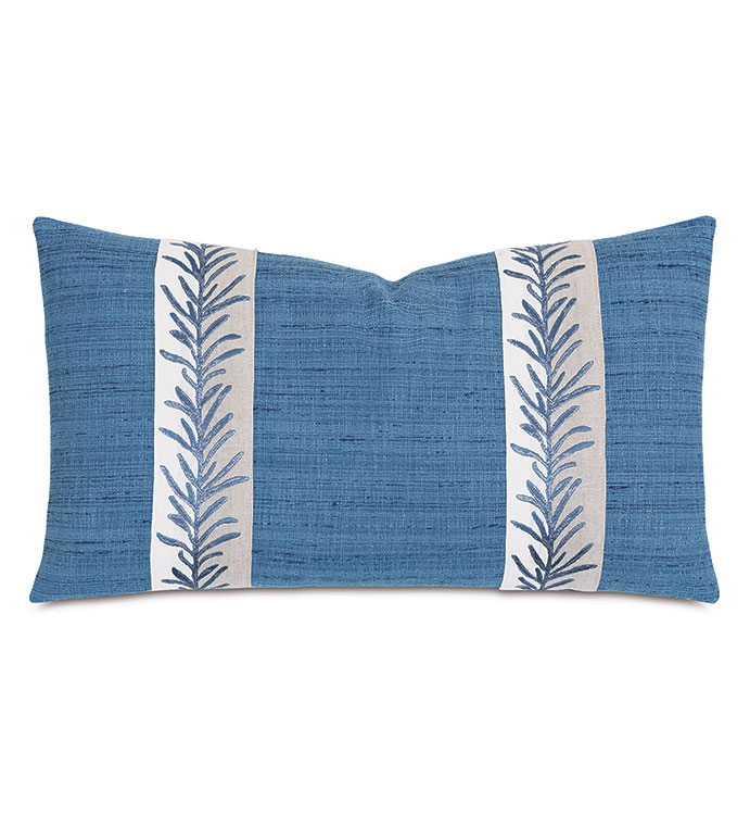 Chauncey Embroidered Border Decorative Pillow