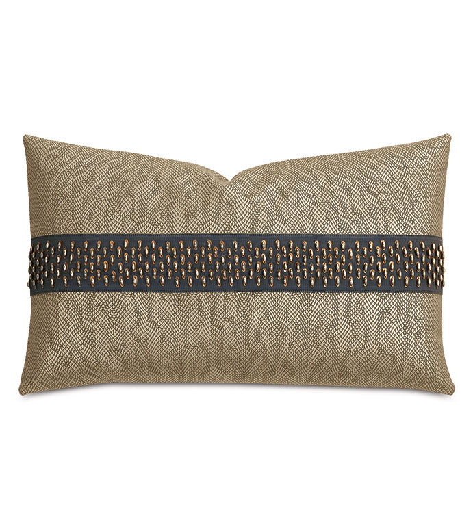 Natalia Beaded Border Decorative Pillow