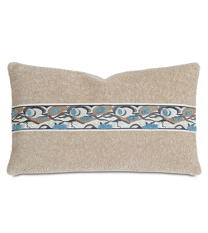 Uzi Trompe Loeil Border Decorative Pillow