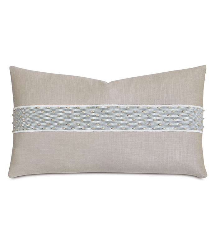 Yesenia Beaded Border Decorative Pillow