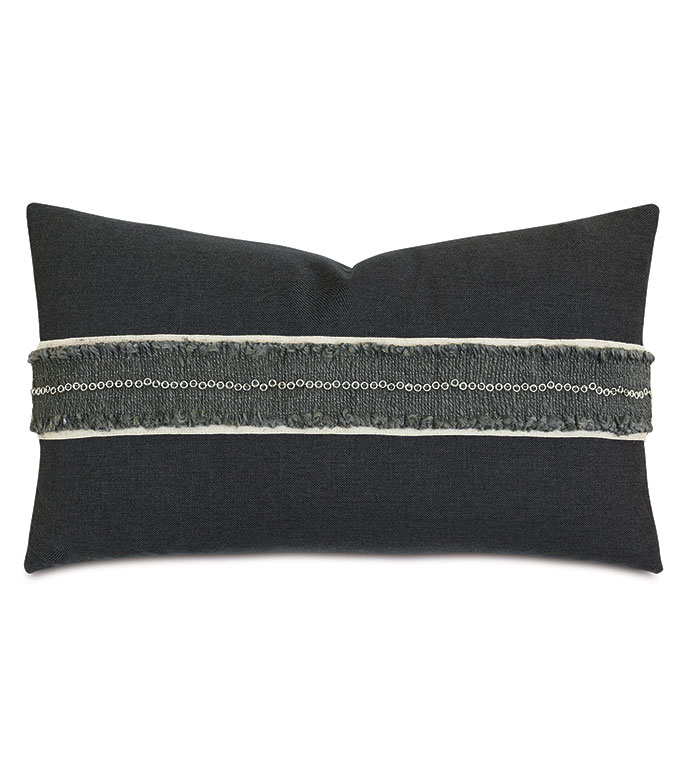 Modesta Grommet Border Decorative Pillow