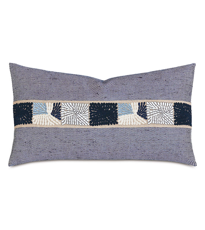 Speckle Embroidered Decorative Pillow