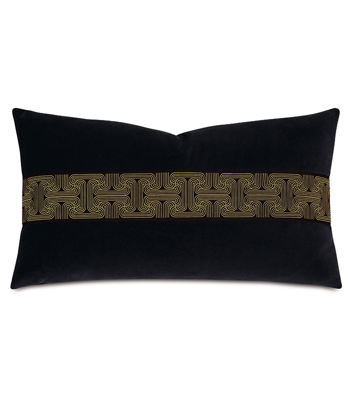 Watts Greek Key Border Decorative Pillow