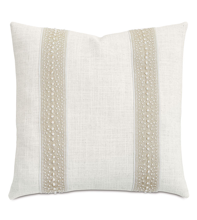 Dainty Embroidered Border Decorative Pillow