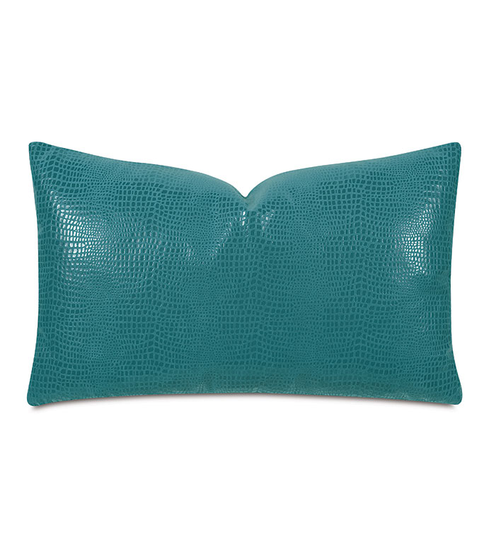 Nagini Faux Snakeskin Decorative Pillow