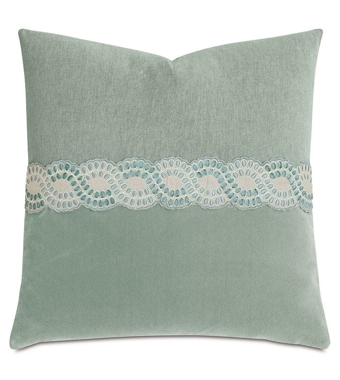 Sheldon Botanical Decorative Pillow in Mist